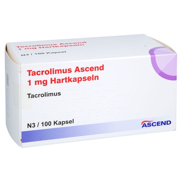 Tacrolimus Ascend 1 Mg Hartkapseln 100 St