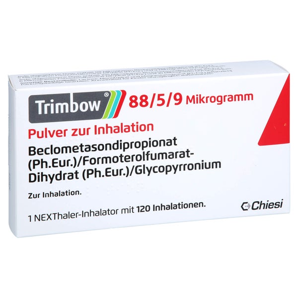 Trimbow 88/5/9 µg 120ED Plv.z.Inhalation 1 St