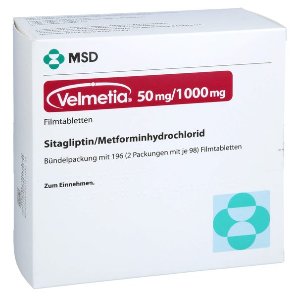 Velmetia 50 Mg/1000 mg Filmtabletten 196 St