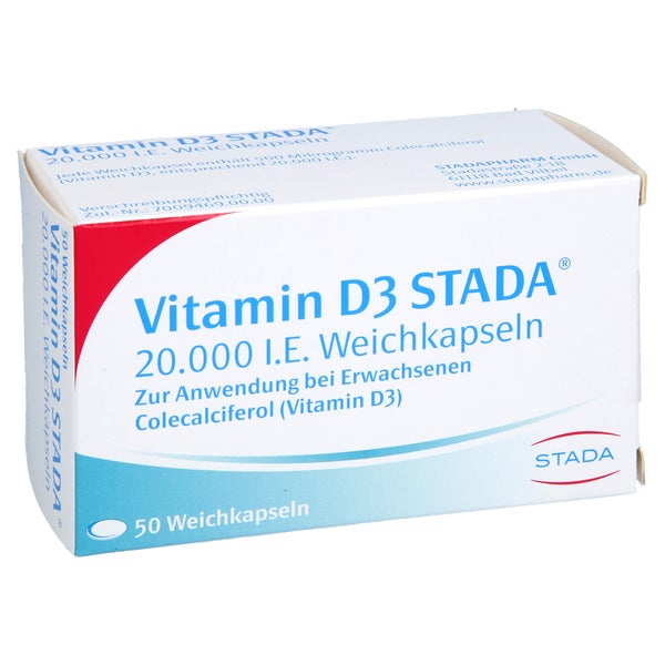Vitamin D3 Stada 20.000 I.e. Weichkapseln 50 St