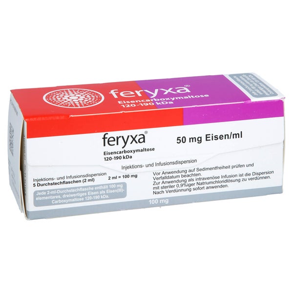 Feryxa 50 Mg Eisen/ml Inj.-/inf.-dispers.100mg 5X2 ml