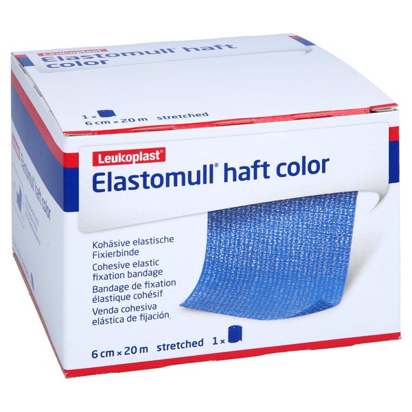 Elastomull haft Color 6 cmx20 m Fixierb. 1 St