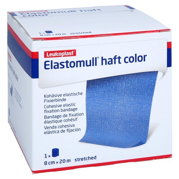 Elastomull haft Color 8 cmx20 m Fixierb. 1 St