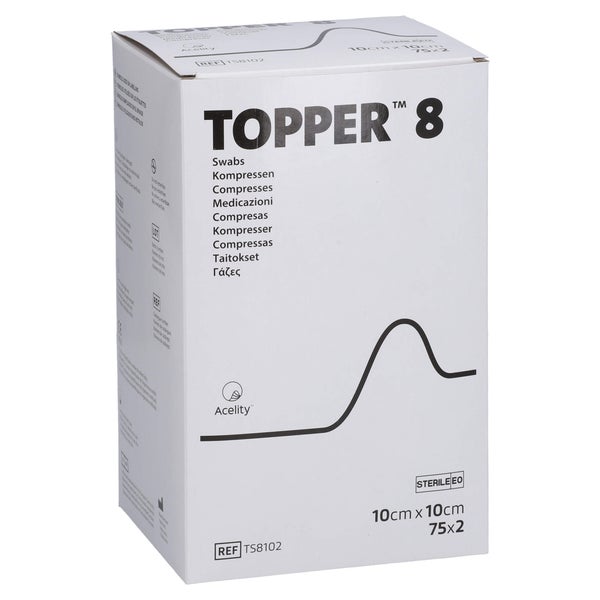 Topper 8 Kompr.10x10 cm steril 75X2 St