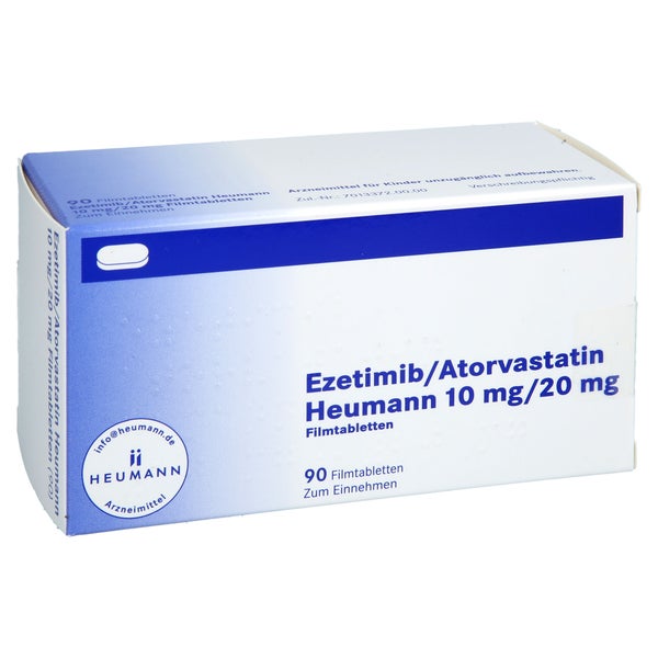 Ezetimib/atorvastatin Heumann 10 Mg/20 Mg Filmtab. 90 St