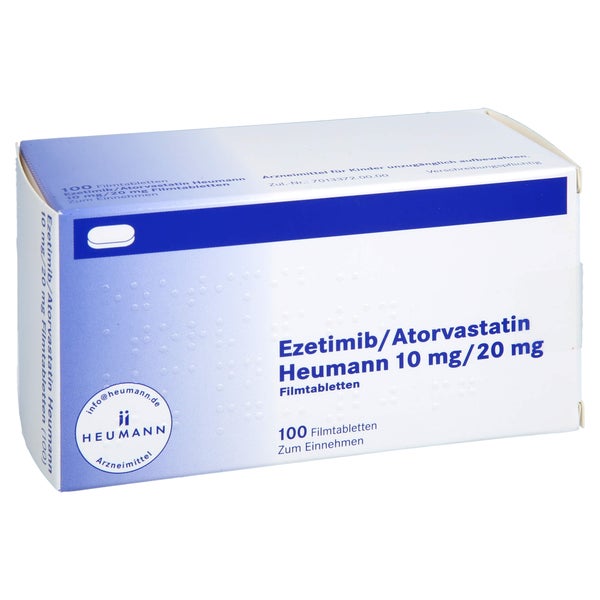 Ezetimib/atorvastatin Heumann 10 Mg/20 Mg Filmtab. 100 St
