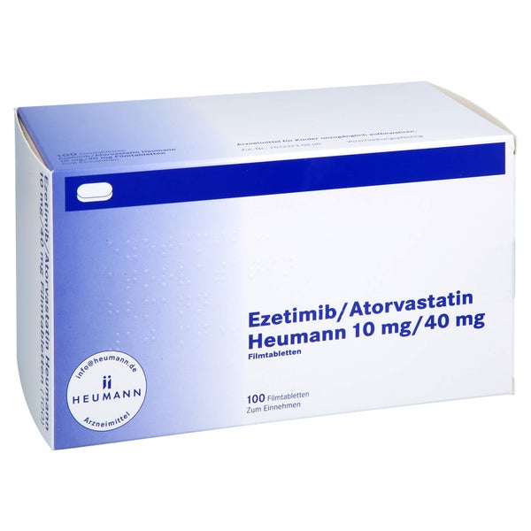 Ezetimib/atorvastatin Heumann 10 Mg/40 Mg Filmtab. 100 St