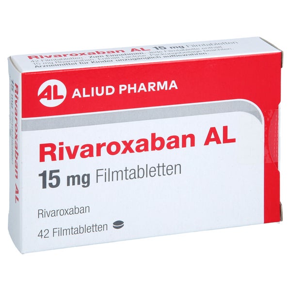 Rivaroxaban Al 15 Mg Filmtabletten 42 St