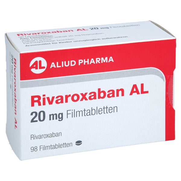 Rivaroxaban Al 20 Mg Filmtabletten 98 St