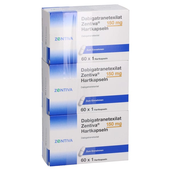 Dabigatranetexilat Zentiva 150 Mg Hartkapseln 180 St