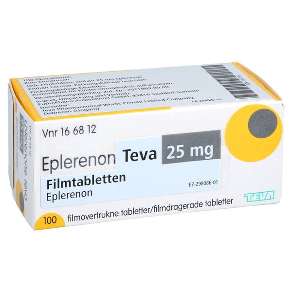 Eplerenon Teva 25 Mg Filmtabletten 100 St
