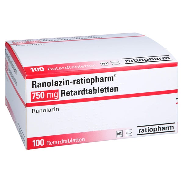 Ranolazin-ratiopharm 750 Mg Retardtabletten 100 St