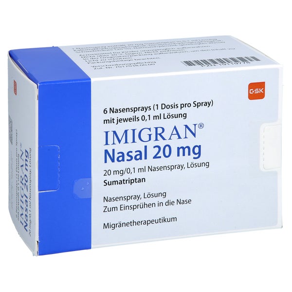 Imigran Nasal 20 Mg Nasenspray 6 St