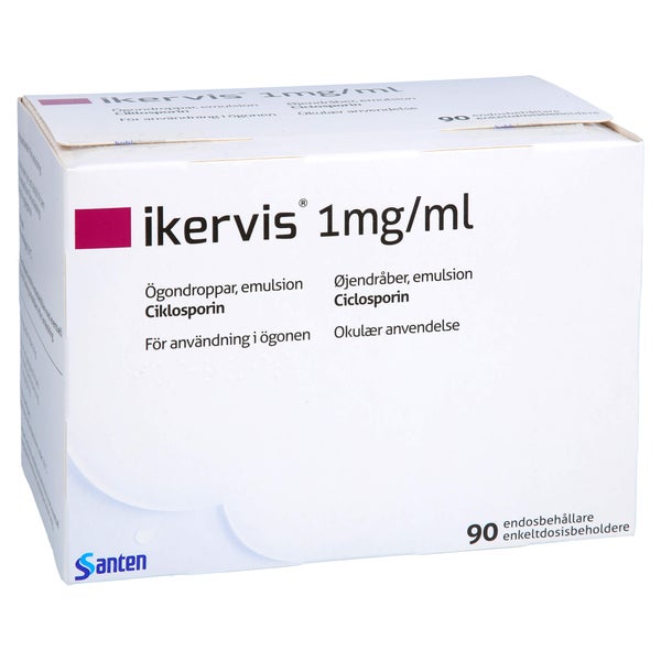 Ikervis 1 Mg/ml Augentropfen Emuls.Einze 90X0,3 ml