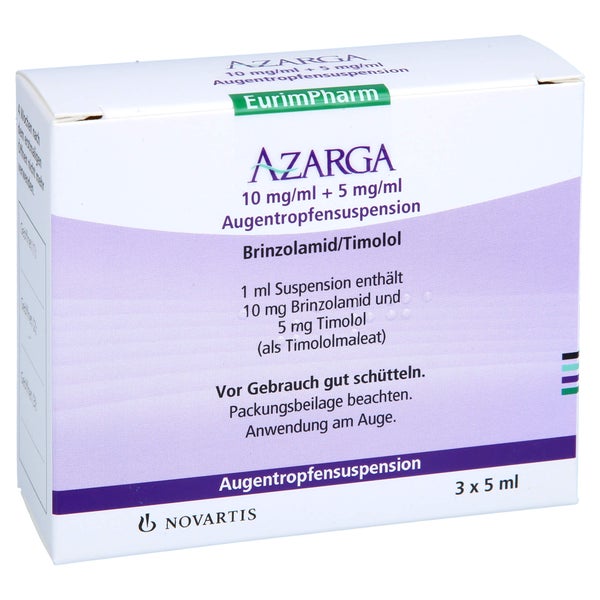 Azarga 10 Mg/ml + 5 mg/ml Augentropfensu 3X5 ml