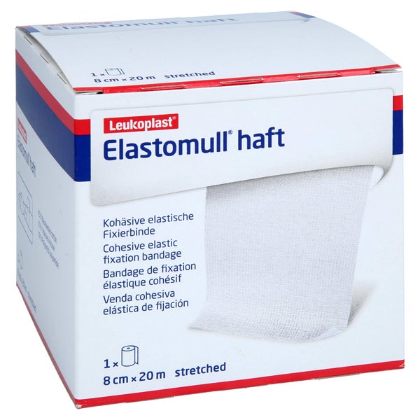 Elastomull haft 8 cmx20 m Fixierbinde 1 St