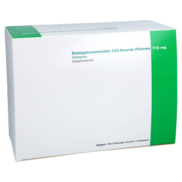 Dabigatranetexilat 123-acurae Pharma 110 Mg Hartk. 180 St
