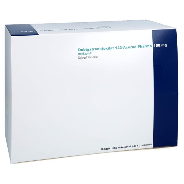 Dabigatranetexilat 123-acurae Pharma 150 Mg Hartk. 180 St