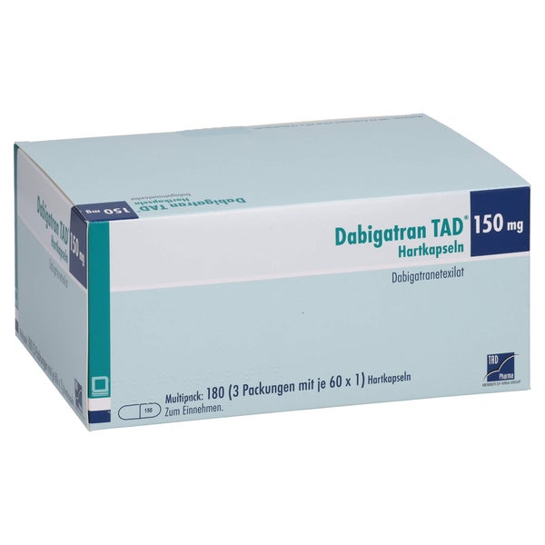 Dabigatran Tad 150 Mg Hartkapseln 180 St