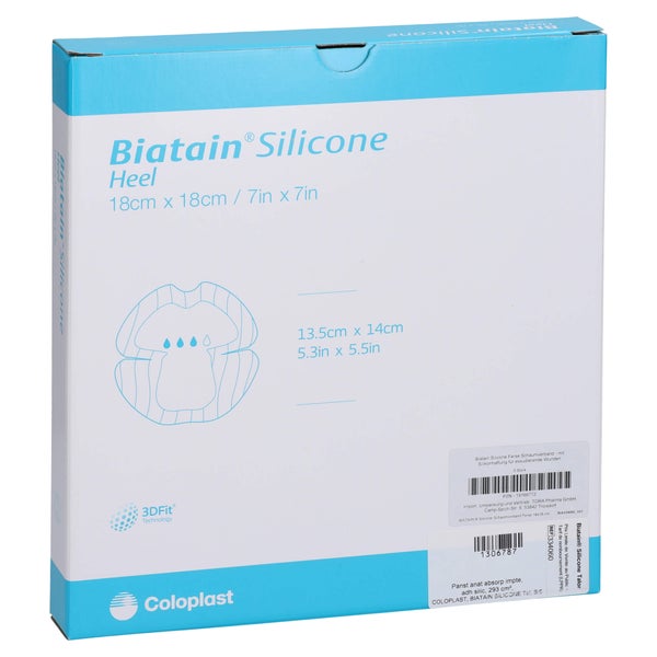 Biatain Silicone Schaumverband Ferse 18x18 Cm 5 St
