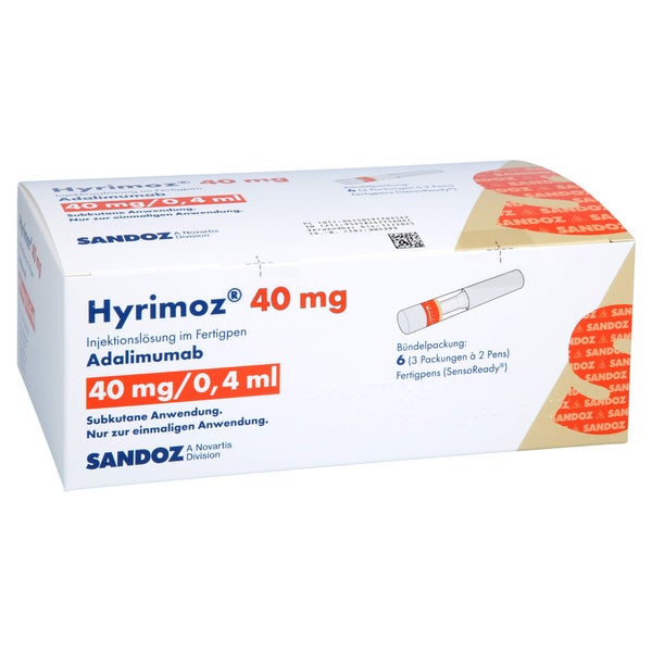 Hyrimoz 40 Mg/0,4 ml Inj.-Lösung im Fert 6 St