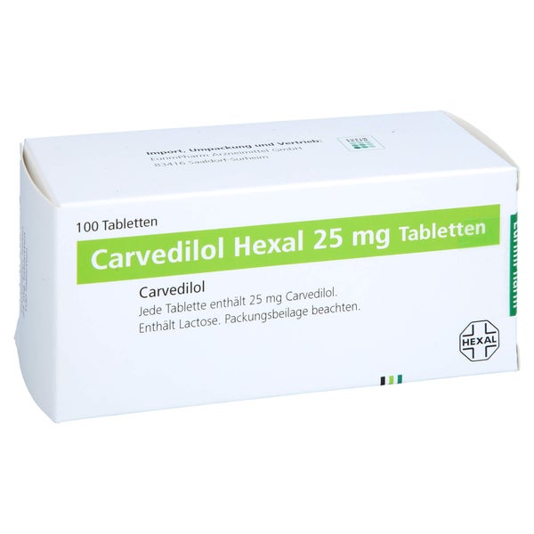 Carvedilol Hexal 25 Mg Tabletten 100 St