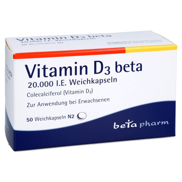 Vitamin D3 Beta 20.000 I.e. Weichkapseln 50 St