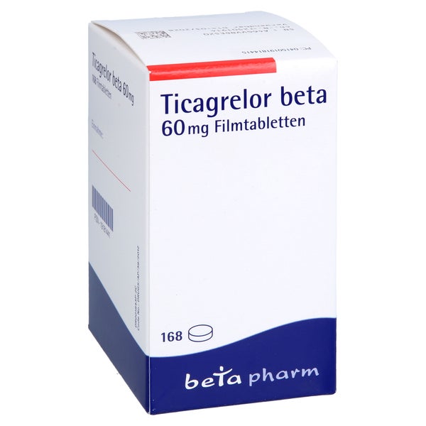 Ticagrelor Beta 60 Mg Filmtabletten 168 St
