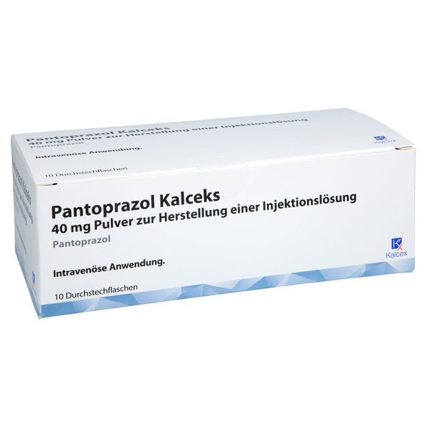 Pantoprazol Kalceks 40 Mg Plv.z.herst.e.inj.-lsg. 10 St