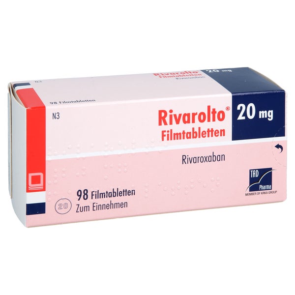 Rivarolto 20 Mg Filmtabletten 98 St