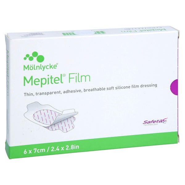 Mepitel Film Folienverband 6x7 cm 10 St