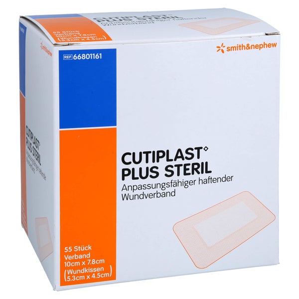 Cutiplast Plus Steril 7,8x10 Cm Verband 55 St