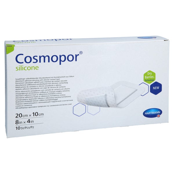 Cosmopor Silicone Wundverband 10x20 cm 10 St