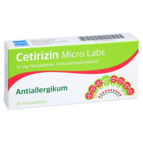 Cetirizin Micro Labs 10 Mg Filmtabletten 20 St