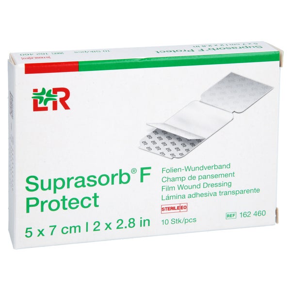 Suprasorb F Protect Folien-wundverb.5x7 Cm Ste. 10 St