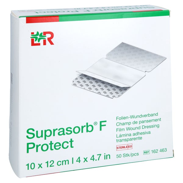 Suprasorb F Protect Folien-wundverb.10x12 Cm Ste. 50 St