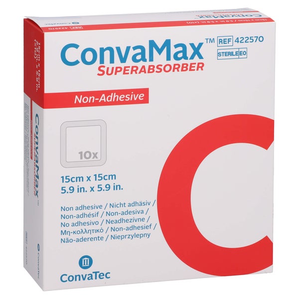 Convamax Superabsorber Nicht Adhäsiv 15x15 Cm 10 St