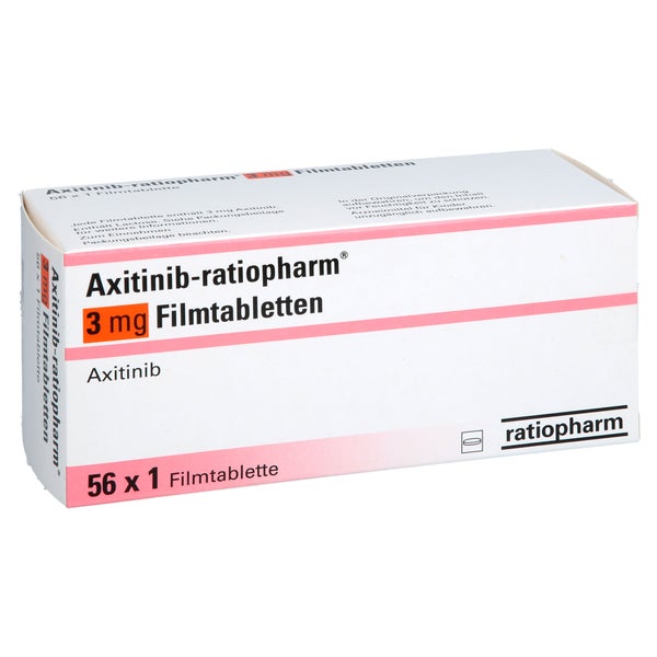 Axitinib-ratiopharm 3 Mg Filmtabletten 56 St