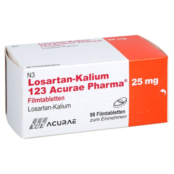 Losartan-kalium 123 Acurae Pharma 25 Mg Filmtabl. 98 St