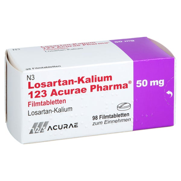 Losartan-kalium 123 Acurae Pharma 50 Mg Filmtabl. 98 St
