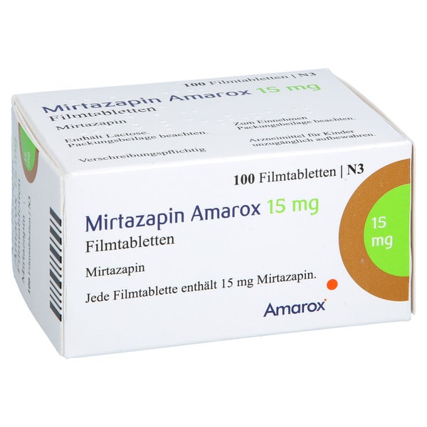 Mirtazapin Amarox 15 Mg Filmtabletten 100 St