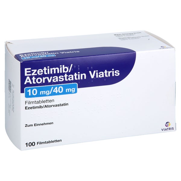 Ezetimib/atorvastatin Viatris 10 Mg/40 Mg Filmtab. 100 St