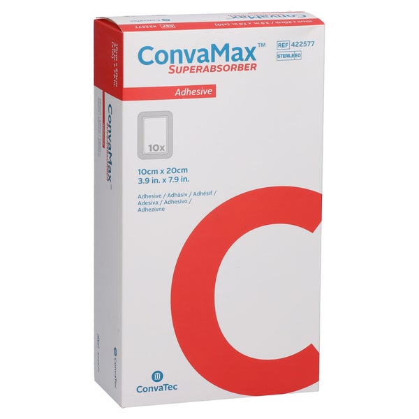 Convamax Superabsorber 10x20 Cm Adhäsiv 10 St