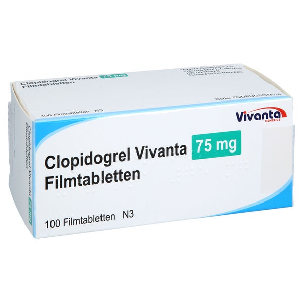 Clopidogrel Vivanta 75 Mg Filmtabletten 100 St