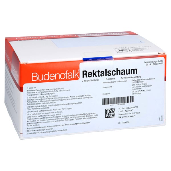 Budenofalk Rektalschaum 1x14 Hub 1 St