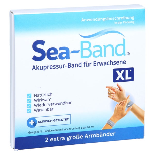 Sea-band Akupressur-band Für Erwachsene Xl Grau 2 St