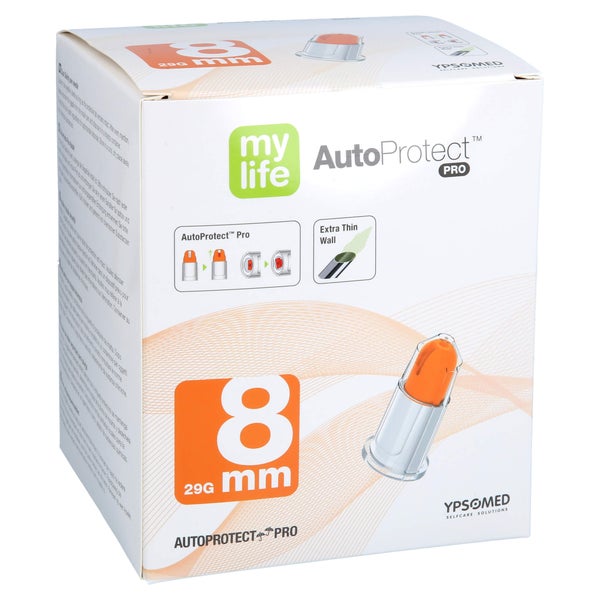 Mylife Autoprotect Pro Sich.-pen-nadeln 8 Mm 29 G 100 St