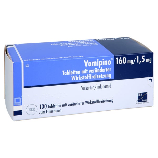 Vamipino 160 Mg/1,5 Mg Tab.m.verä.wst.-frs. 100 St
