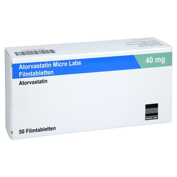 Atorvastatin Micro Labs 40 Mg Filmtabletten 50 St