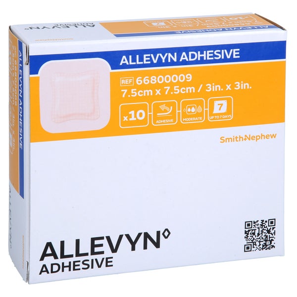 Allevyn Adhesive 7,5x7,5 Cm Haftende Wundauflage 10 St